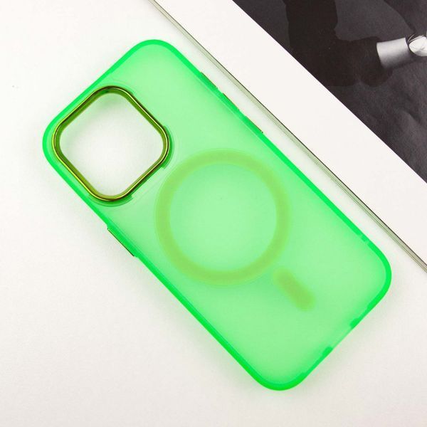 Чохол TPU+PC Lily with MagSafe для Apple iPhone 13 Pro Max (6.7") Neon Green 214-03615 фото