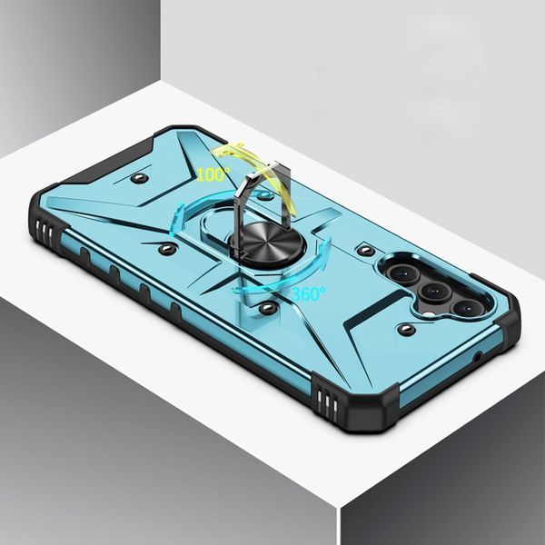 Ударостійкий чохол Pathfinder Ring для Samsung Galaxy A14 4G/5G Light Blue 777-07865 фото
