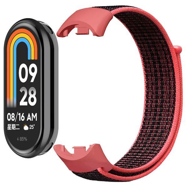 Ремінець Nylon New для Xiaomi Mi Band 8/9/10 Pomegranate Red 212-01769 фото
