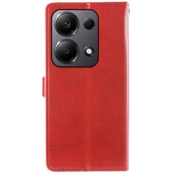 Кожаный чехол-книжка GETMAN Gallant (PU) для Xiaomi Redmi Note 13 Pro 4G / Poco M6 Pro 4G Red 777-06237 фото