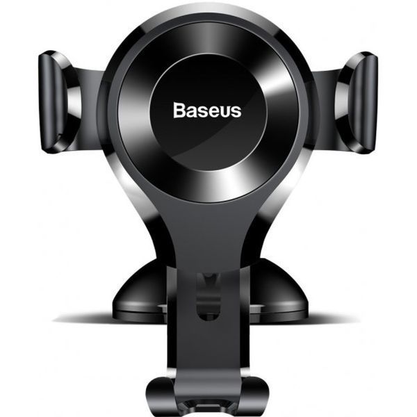 Гравітаційний автомобільний тримач Baseus Osculum Type Gravity Car Mount Чорний 201-00050 фото
