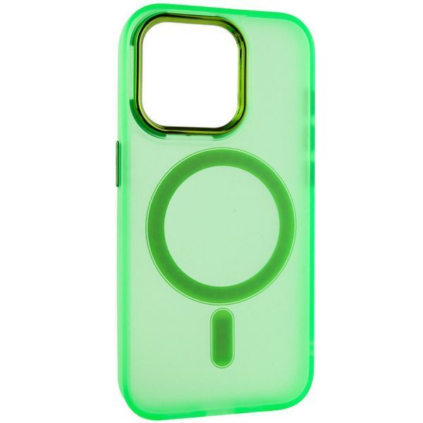 Чохол TPU+PC Lily with MagSafe для Apple iPhone 13 Pro Max (6.7") Neon Green 214-03615 фото