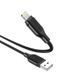 Кабель BOROFONE BX42 USB to iP 2.4A, 1m, silicone, TPE connectors, Black 6931474736727 фото 4