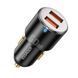Автомобільний зарядний пристрій Essager City Dual Type-C + USB-A Car Charger 66W black (ECC2C1A-FF01) 656-00378 фото 1