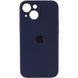 Силиконовый чехол с закрытой камерой для iPhone 14 Dark Blue 666-00798 фото