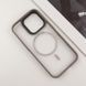 TPU+PC чохол Blueo Skin Friendly Frosted with MagSafe для Apple iPhone 15 Pro (6.1") Grey 777-07915 фото 4