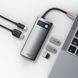 USB-хаб Baseus Metal Gleam Series 5-in-1 Multifunctional （Type-C to HDMI*1+USB3.0*3+PD*1) CAHUB-CX0G фото 6
