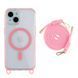 Чохол TPU+PC LanyardCase with MagSafe для iPhone 15 Pink 214-03162 фото 1