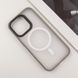 TPU+PC чохол Blueo Skin Friendly Frosted with MagSafe для Apple iPhone 15 Pro (6.1") Grey 777-07915 фото 3