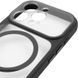 Чехол TPU+PC GETMAN Moon Clear with MagSafe для Apple iPhone 14 Pro Max (6.7") Black 656-08432 фото 5