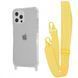 Чохол WAVE Clear Case With Strap для Iphone 12 Pro Max Yellow 208-05204 фото 1