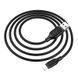 Кабель BOROFONE BX42 USB to iP 2.4A, 1m, silicone, TPE connectors, Black 6931474736727 фото 5