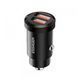 Автобільний зарядний пристрій ESSAGER Gyroscope Mini Charger USB-A + USB-A 30W Black 656-00319 фото 2