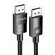 Кабель UGREEN DP114 DP Male to Male DP1.4 8K Round Cable ABS Shell Braid 1.5m (Black) (UGR-80391) UGR-80391 фото 1