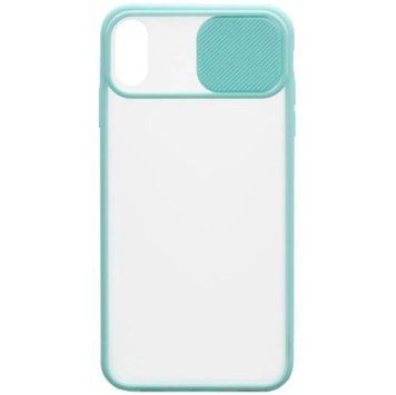 Чохол Camshield mate TPU зі шторкою для камери для iPhone Xs Max Бірюзовий 206-00028 фото