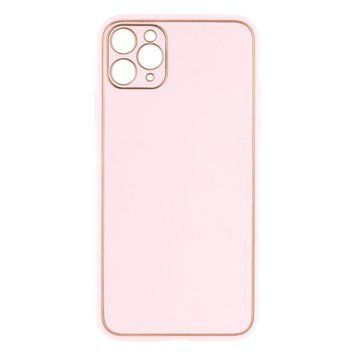 Чохол Leather Gold with Frame для iPhone 11 Pro Max Pink 207-00343 фото