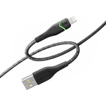 Кабель USB Ridea RC-RL15 RGB Light Lightning 12W 1.2m Чорний 209-00345 фото
