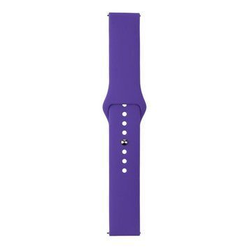 Ремінець Универс 20mm Silicone Original Button Design для Samsung/Amazfit/Huawei Purple 212-02702 фото