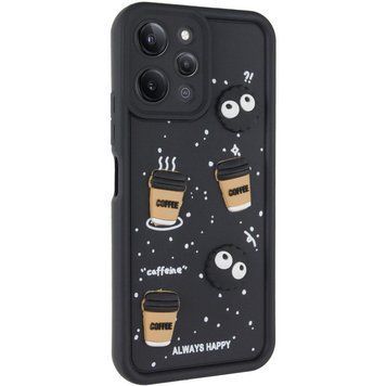 Чехол TPU Toys Case для Xiaomi Redmi 12 Black/Always Happy 777-03849 фото