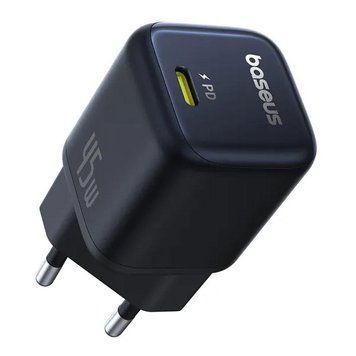 Мережевий зарядний пристрій Baseus PicoGo GaN Fast Charger 1C 45W EU Cosmic Black P10176800123-00 фото