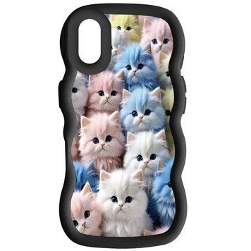 Чохол TPU Cloudy Pictures для iPhone XR (6.1") Kittens Black 555-01322 фото