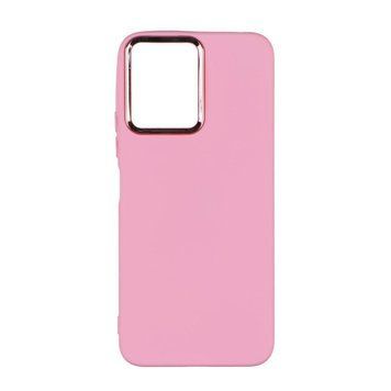 Чехол Silicone Cover Metal frame для Xiaomi Redmi 12 Light pink 208-03519 фото