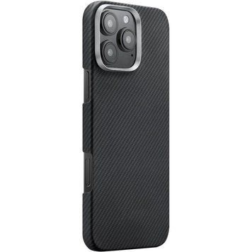 Чехол PC Carbon Protection Slim with MagSafe для Apple iPhone 16 Pro Max (6.9") Black 214-04761 фото