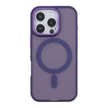Чехол TPU+PC Goldencis Matte with MagSafe для iPhone 16 Pro Purple 214-03416 фото