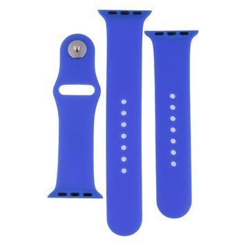 Ремінець для Apple Watch Band Silicone Two-Piece 38/40/41 mm Shiny Blue 212-02104 фото