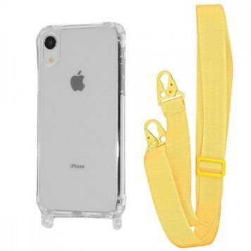 Чехол WAVE Clear Case With Strap для Iphone Xr Yellow 208-05305 фото