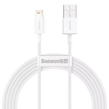 Кабель Baseus Superior Series Fast Charging Lightning 2.4A (2m) White 209-00241 фото