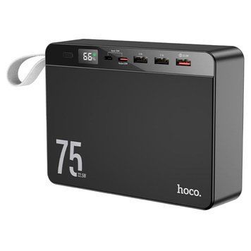 Внешний аккумулятор HOCO J94 Overlord 22.5W fully compatible power bank(75000mAh) Black 656-01177 фото