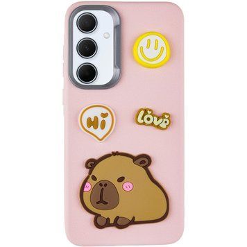Чехол TPU Leather Toys для Xiaomi Redmi Note 13 Pro 4G / Poco M6 Pro 4G Capybara / Pink 555-00864 фото