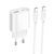 Сетевое зарядное устройство с кабелем HOCO C109A(PD20W+QC3.0) Fighter PD20W+QC3.0 charger set(C to C) White 6942007656733 фото