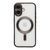 Чехол TPU Metallic Chrome Full Camera with Magsafe для iPhone 16 Black 214-02936 фото