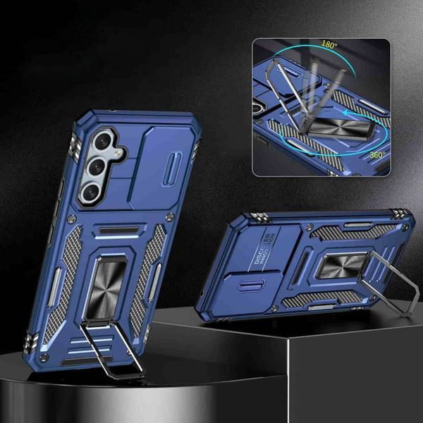 Ударопрочный чехол Camshield Army Ring для Samsung Galaxy A35 / A55 Navy Blue 777-04972 фото