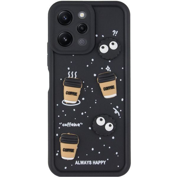 Чохол TPU Toys Case для Xiaomi Redmi 12 Black/Always Happy 777-03849 фото