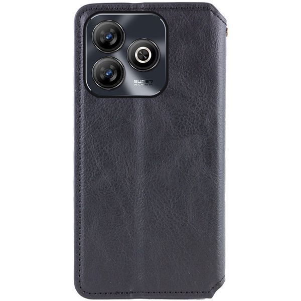 Шкіряний чохол-книжка GETMAN Cubic для ZTE Blade A75 4G Чорний 555-01607 фото