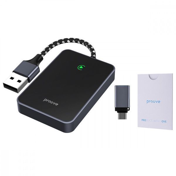 Беспроводной адаптер CarPlay Proove СР-01 Wireless Car Adapter Black SMCP00100001 фото