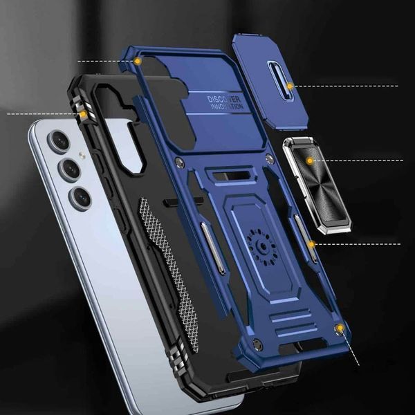 Ударопрочный чехол Camshield Army Ring для Samsung Galaxy A35 / A55 Navy Blue 777-04972 фото