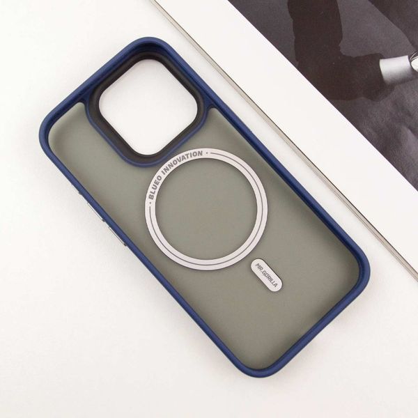 TPU+PC чохол Blueo Skin Friendly Frosted with MagSafe для Apple iPhone 15 Pro (6.1") Blue 777-07916 фото