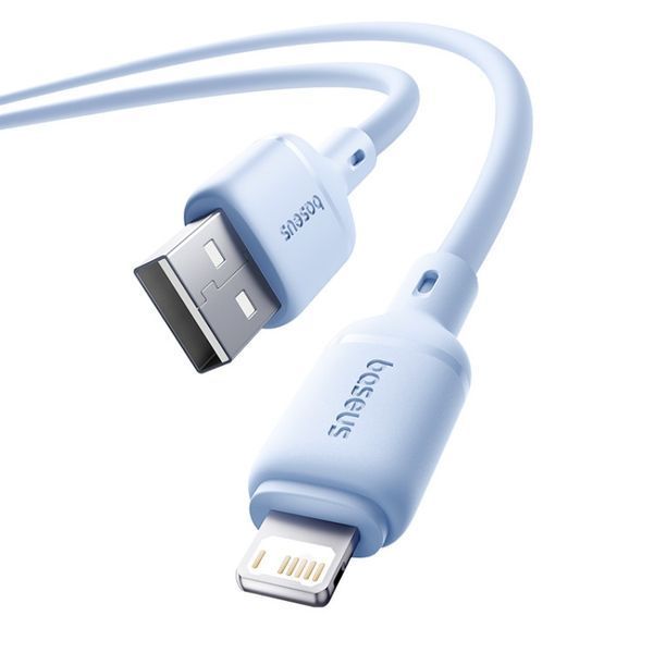 Кабель Baseus Silky Series Fast Charging Cable USB to iP 2.4A 1m Galaxy Blue P10377702313-00 фото