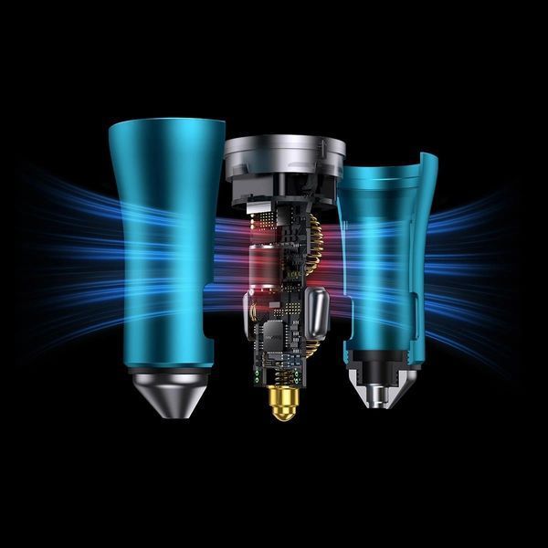 Автомобільний зарядний пристрій Baseus Golden Contactor Pro Dual Fast Charger Car Charger C+C 40W Blue CGJP000003 фото