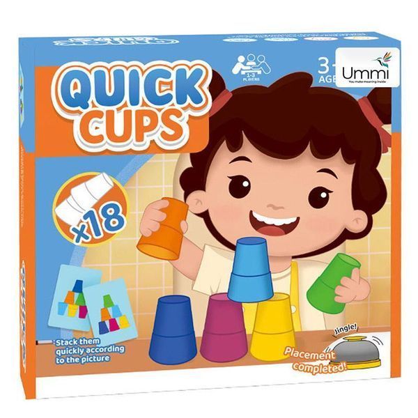 Настольная интерактивная игра Ummi 22051 Quick Cups 656-03333 фото