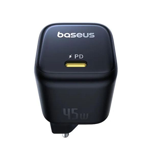 Сетевое зарядное устройство Baseus PicoGo GaN Fast Charger 1C 45W EU Cosmic Black P10176800123-00 фото