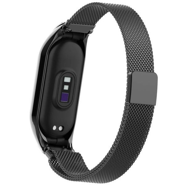Ремінець Milanese Loop Design для Xiaomi Mi Band 7 Black 212-01620 фото