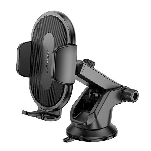 Автотримач для телефона BOROFONE BH134 Rio push-type car holder (center console) Black 6941991120671 фото