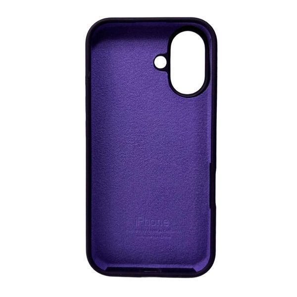 Силиконовый чехол для iPhone 16 Berry Purple 666-01161 фото