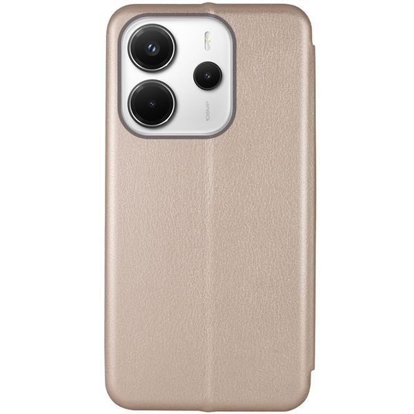 Шкіряний чохол-книжка Classy для Xiaomi Redmi Note 14 4G (Europe version) Gold 777-05272 фото