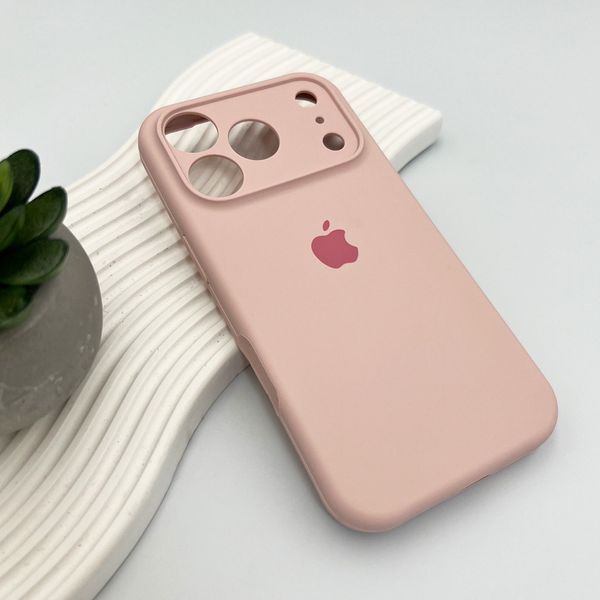 Силіконовий чохол з закритою камерою для iPhone 17 Pro Max Pink Sand 666-04306 фото